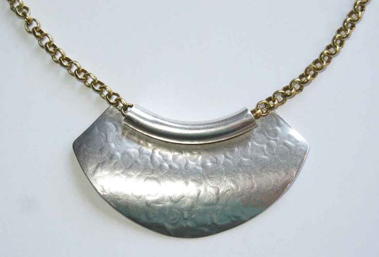 Necklace, 2 Metals on Chain
